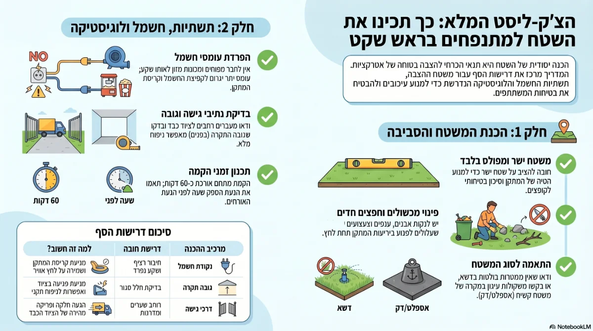 אינפוגרפיקה: תכנון שטח לאטרקציות