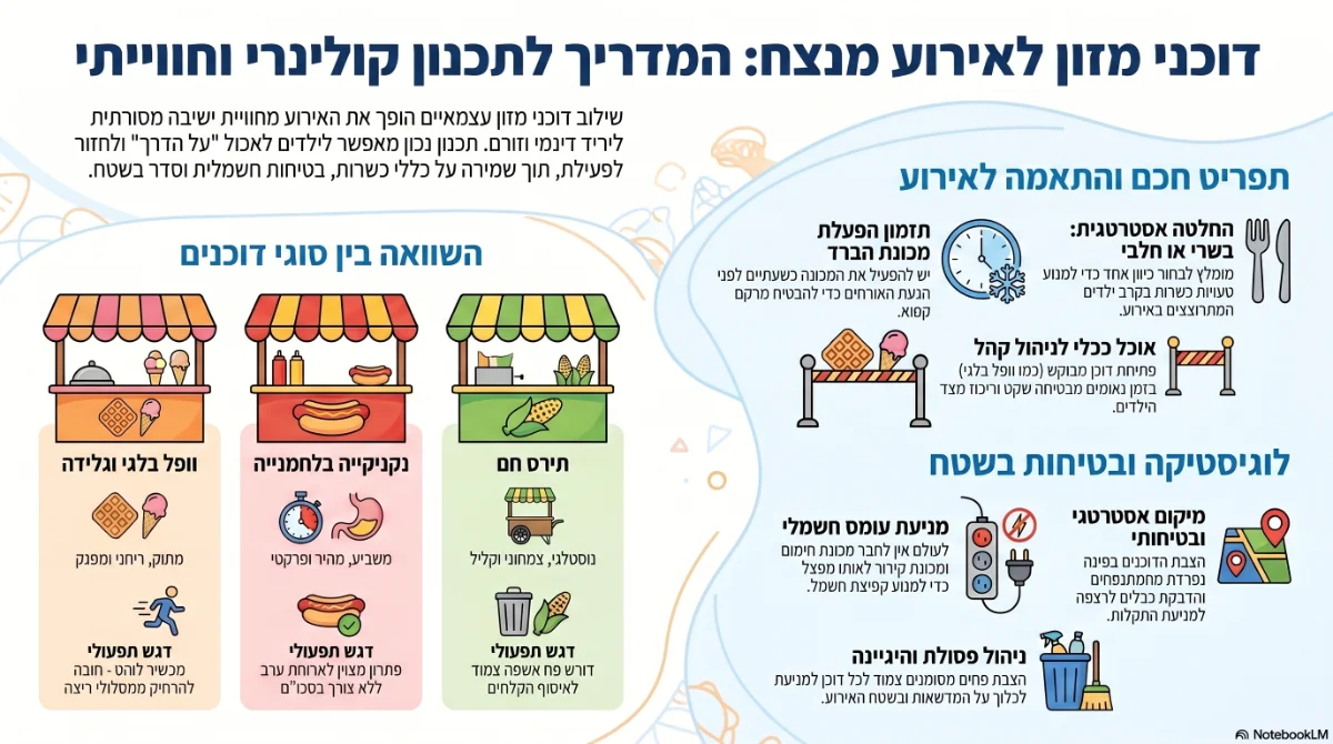 אינפוגרפיקה דוכני אוכל