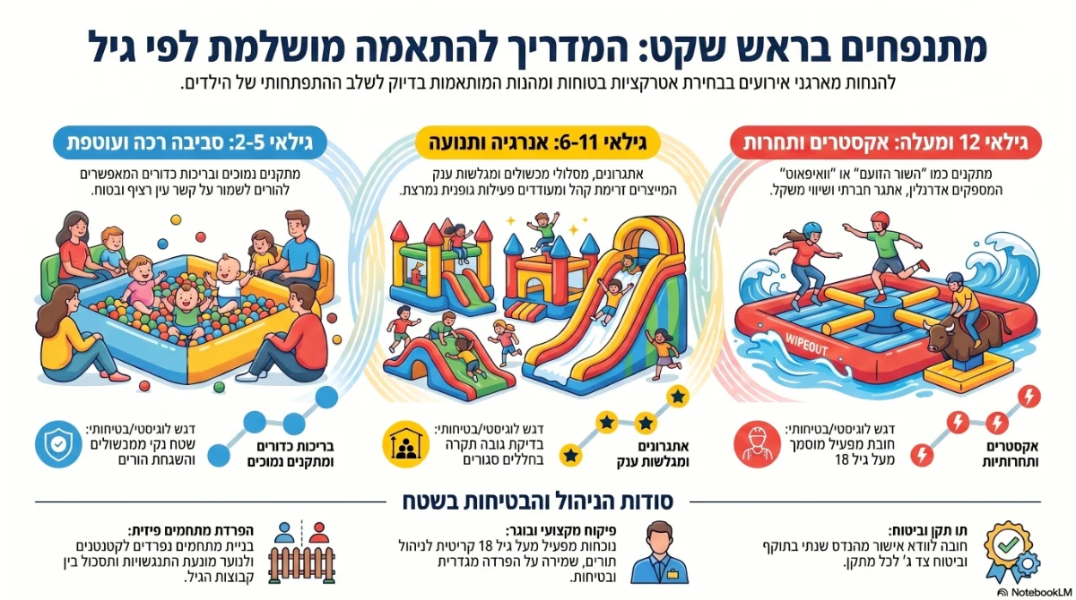 אינפוגרפיקה על מתנפחים לפי גיל
