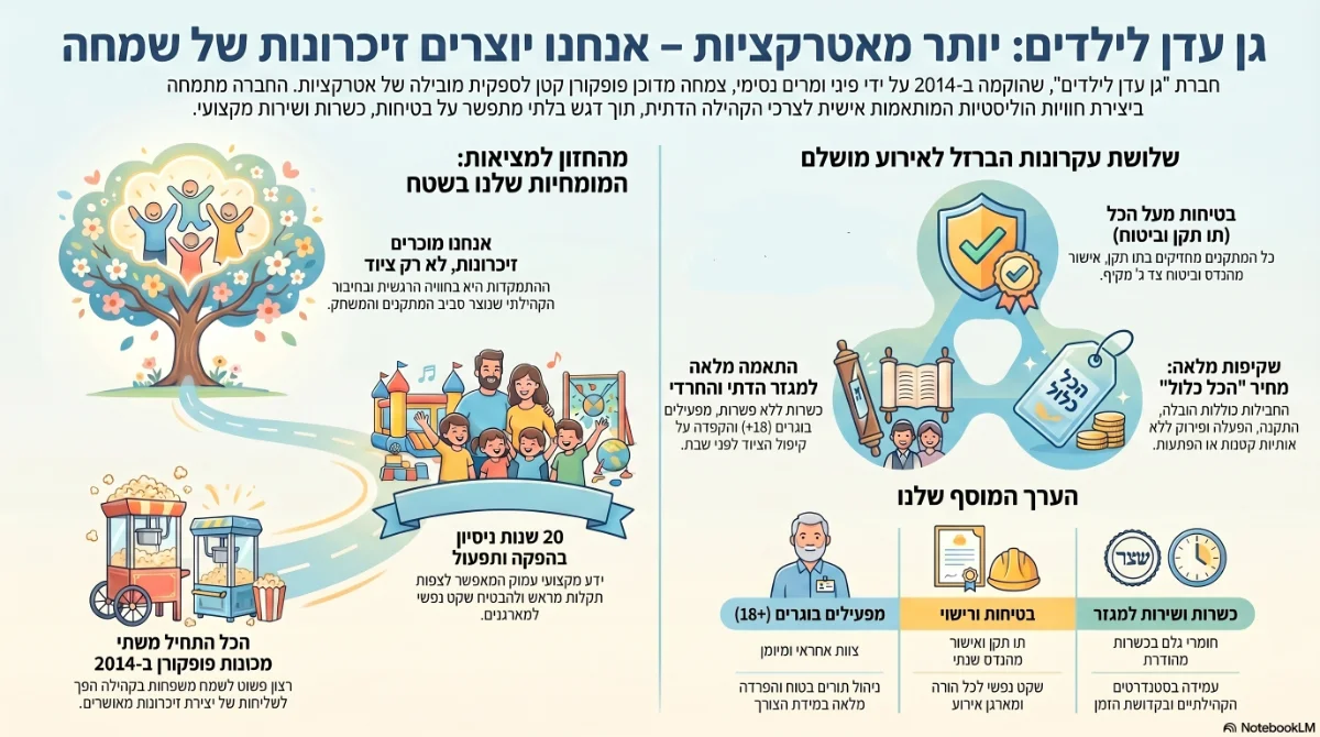אינפוגרפיקה על גן עדן לילדים